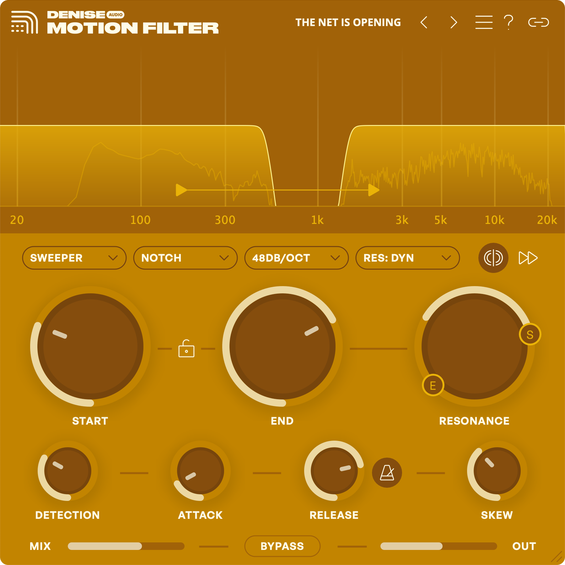 denise audio Motion Filter Motion Filter